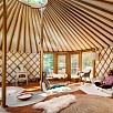 Time for myself in meditation yurt for 1-6 people