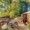 Time for myself in meditation yurt for 1-6 people